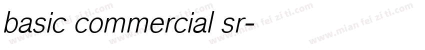 basic commercial sr字体转换